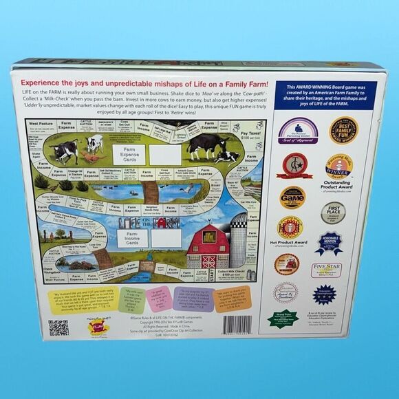 We R Fun Life on the Farm Board Game Ages 8-108 - Picture 3 of 3